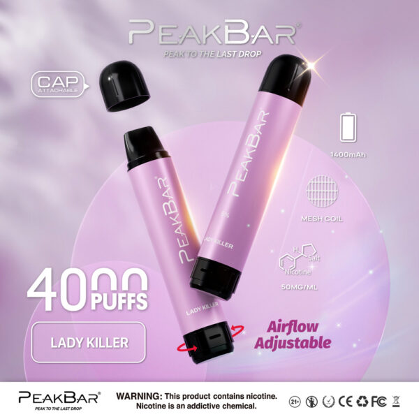 Peak Bar 4000 Puffs 10pk - Image 14