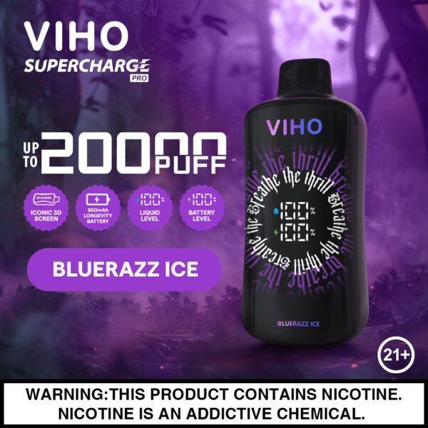 VIHO Supercharge PRO 20,000 Puffs 5pk - Image 2