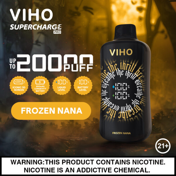 VIHO Supercharge PRO 20,000 Puffs 5pk - Image 3