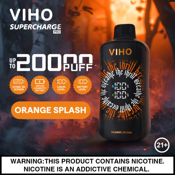 VIHO Supercharge PRO 20,000 Puffs 5pk - Image 5