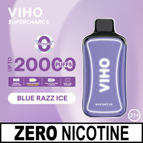 VIHO Supercharge 20,000 Puffs 0% Nicotine 5pk - Image 2