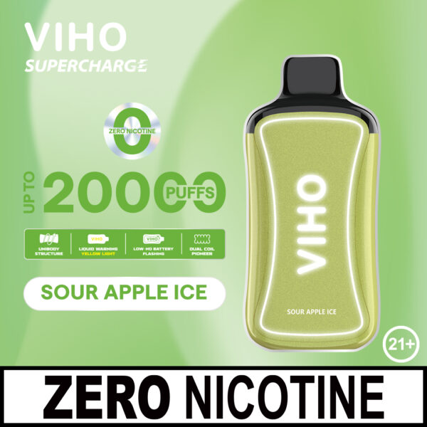 VIHO Supercharge 20,000 Puffs 0% Nicotine 5pk - Image 5
