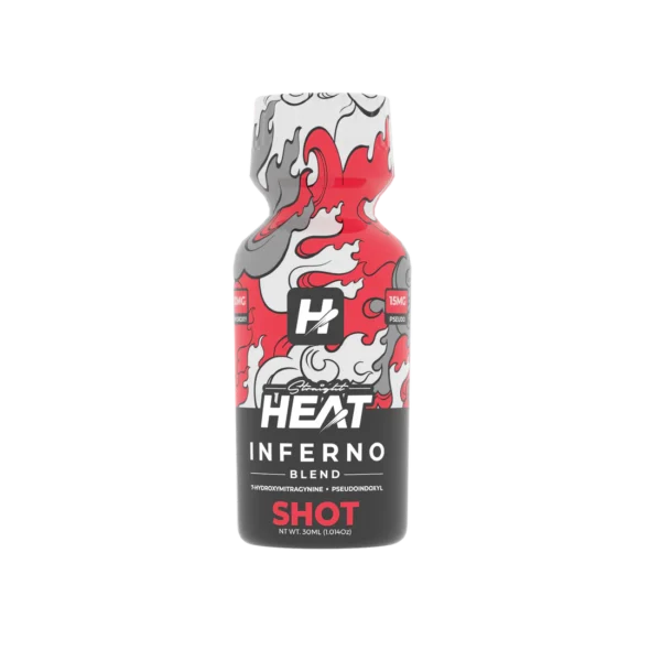 Straight Heat Inferno Blend 7 Hydroxymitragynine + Pseudoindoxyl Shots 12ct - Image 2