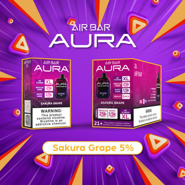 Air Bar Aura 25,000 Puffs 5pk - Image 14