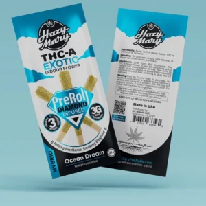 Hazy Mary Diamond Infused 1g THCA Pre-Rolls 3ct 10pk