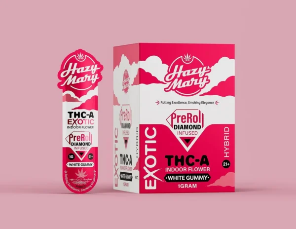 Hazy Mary Diamond Infused THCA 1g Pre-Rolls 40pk - Image 3