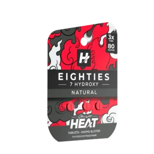 Straight Heat Eighties 7 Hydroxy 80mg Tabs 3ct 240mg