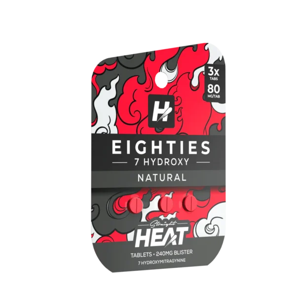 Straight Heat Eighties 7 Hydroxy 80mg Tabs 3ct 240mg