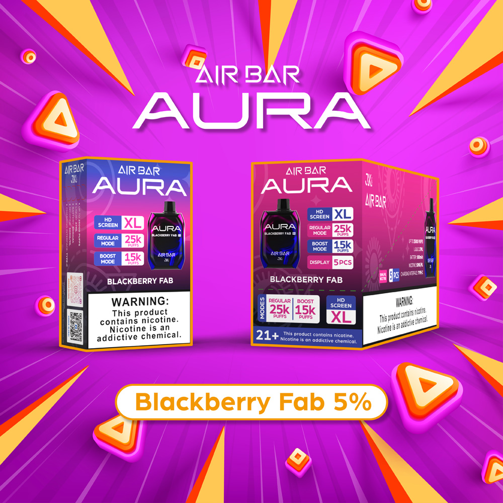 Air Bar Aura 25,000 Puffs 5pk - Image 2