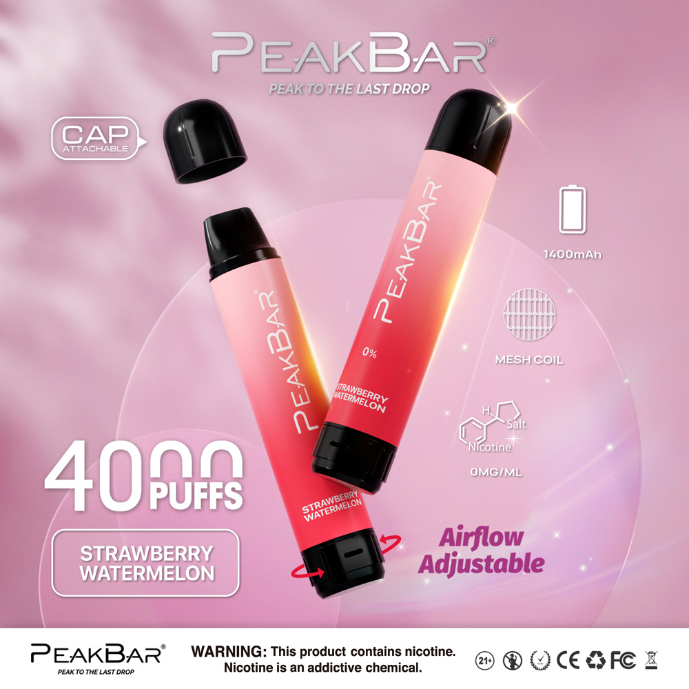 Peak Bar 4000 Puffs 0% Nicotine 10pk - Image 6